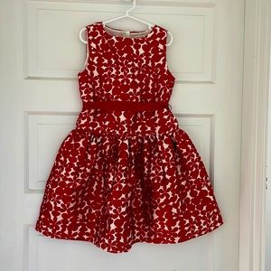 Crewcuts Red and White Formal Kids Dress